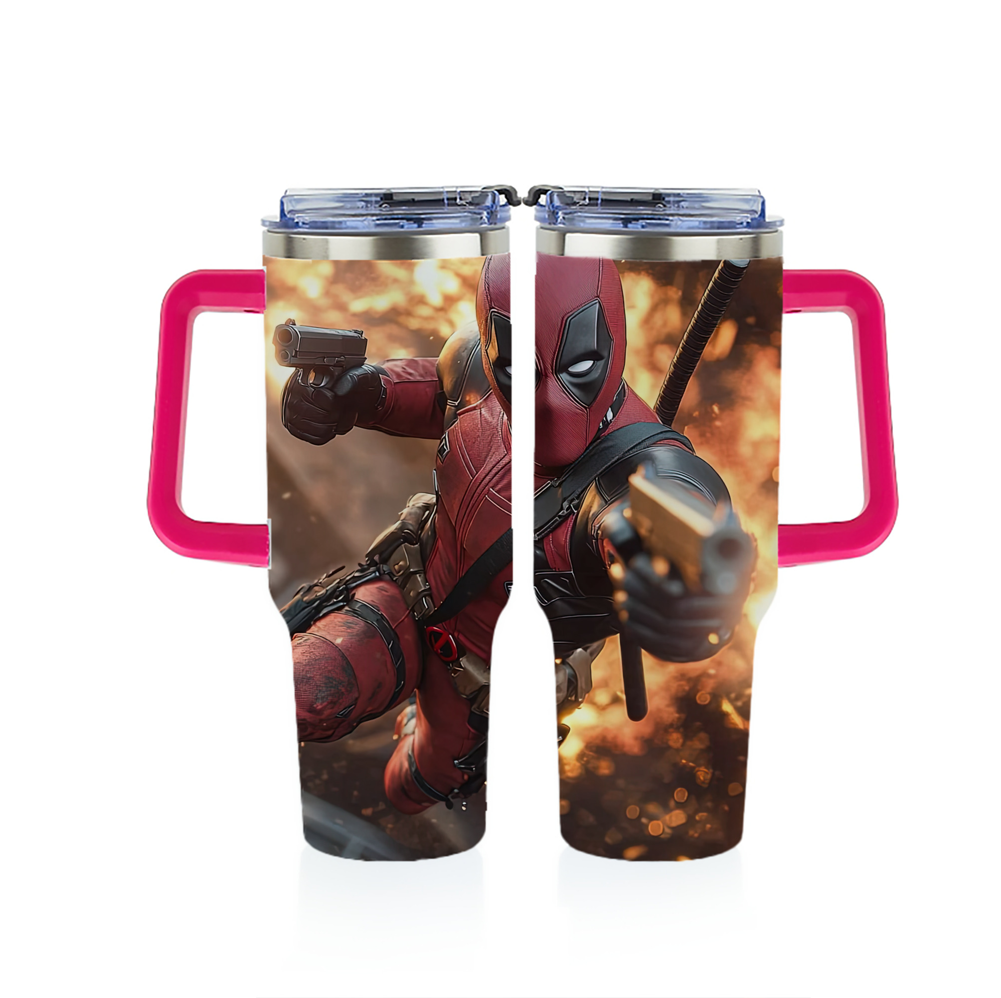 （画像用） Deadpool デッドプール 1200ｍLフルプリント車用タンブラー